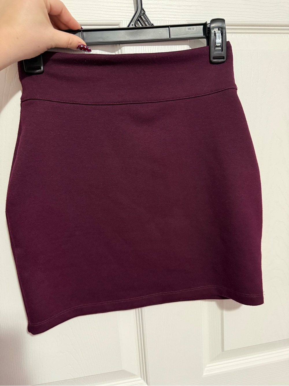 Free People Plum Bodycon Mini Skirt